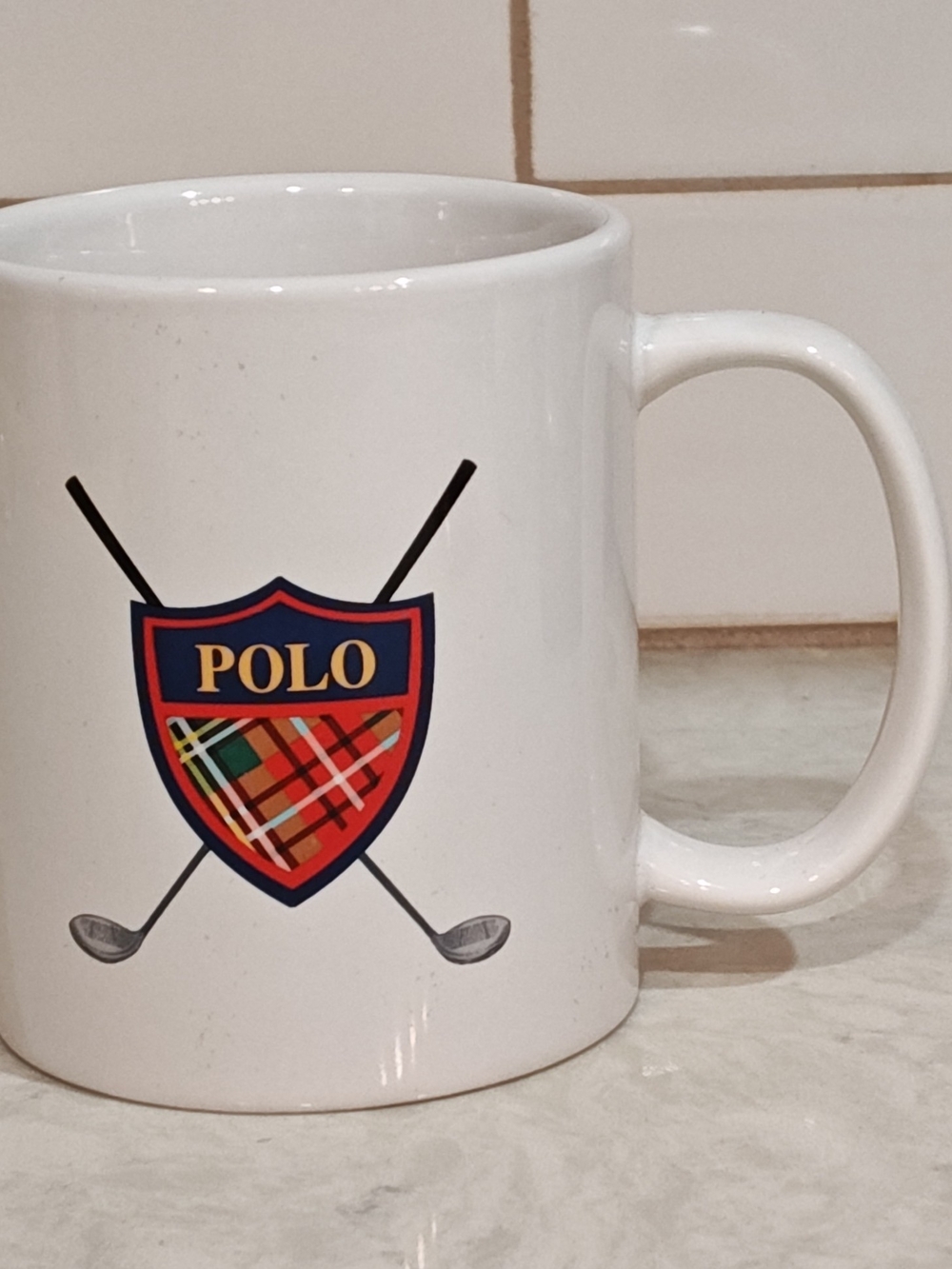Ralph Lauren Polo Vintage 1997 Polo Crest Golf 12oz. Coffee Mug